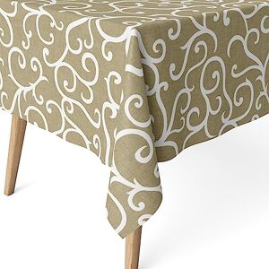 Martina Home Loiret Resin Coated Tablecloth - Mosterd - 260 x 140 cm Martina Home Loiret Resin Coated Tablecloth - Mosterd - 260 x 140 cm