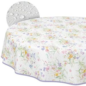 ANRO Wasdoek tafelkleed, afwasbaar, onderhoudsvriendelijk, waterafstotend, lotuseffect, voor buiten, lente, tuintafelkleed, bloemen, rond, 120 cm, met zoom, omzoomd ANRO Wasdoek tafelkleed, afwasbaar, onderhoudsvriendelijk, waterafstotend, lotuseffect, voor buiten, lente, tuintafelkleed, bloemen, rond, 120 cm, met zoom, omzoomd