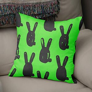 Bonamaison Decoratieve kussenhoes Neon Green & Fume, gooien kussenhoezen, huis decoratieve kussenslopen voor woonkamer, bank, slaapkamer, maat: 43x43 cm ontworpen en vervaardigd in Turkije Bonamaison Decoratieve kussenhoes Neon Green & Fume, gooien kussenhoezen, huis decoratieve kussenslopen voor woonkamer, bank, slaapkamer, maat: 43x43 cm ontworpen en vervaardigd in Turkije