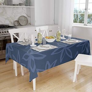 Bonamaison Tafelkleed, Anti-Mold, Sneldrogend, Waterdicht, 100% Polyester Tafellaken, Blauw, 140 x 160 Cm Ontworpen en Vervaardigd in Turkije Bonamaison Tafelkleed, Anti-Mold, Sneldrogend, Waterdicht, 100% Polyester Tafellaken, Blauw, 140 x 160 Cm Ontworpen en Vervaardigd in Turkije