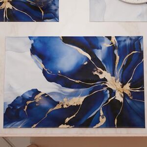 PETTI Artigiani Italiani Amerikaanse placemats met digitale print, Amerikaanse placemats van stof en wasbaar (set van 6-30 x 45 cm) Marble Flower 08, 100% Made in Italy PETTI Artigiani Italiani Amerikaanse placemats met digitale print, Amerikaanse placemats van stof en wasbaar (set van 6-30 x 45 cm) Marble Flower 08, 100% Made in Italy