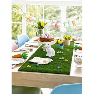 Talking Tables MIX-GRASSRUNNER Herbruikbare Nep Kunstgras Tafelloper, 1,5 m binnengebruik, Decoratie voor Pasen, Lente feesten, 16 x 16 x 42 cm, groen Talking Tables MIX-GRASSRUNNER Herbruikbare Nep Kunstgras Tafelloper, 1,5 m binnengebruik, Decoratie voor Pasen, Lente feesten, 16 x 16 x 42 cm, groen