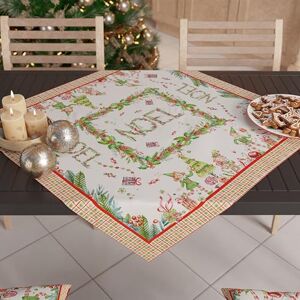 PETTI Artigiani Italiani Kersttafelloper 90 x 90 cm, Tafelloper voor Kerstmis, Noel, 100% Made in Italy PETTI Artigiani Italiani Kersttafelloper 90 x 90 cm, Tafelloper voor Kerstmis, Noel, 100% Made in Italy