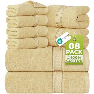 Utopia Towels 8-delige premium handdoekenset, 2 badhanddoeken, 2 handdoeken en 4 washandjes, 600 g/m², 100% ringgesponnen katoen, zeer absorberende handdoeken voor badkamer, sportschool, hotel en spa Utopia Towels 8-delige premium handdoekenset, 2 badhanddoeken, 2 handdoeken en 4 washandjes, 600 g/m², 100% ringgesponnen katoen, zeer absorberende handdoeken voor badkamer, sportschool, hotel en spa