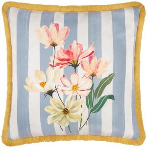 furn. Wylder Nature Marais Cosmos Bedrukt Chenille Veer Gevuld Kussen Blauw/Geel 45x45cm furn. Wylder Nature Marais Cosmos Bedrukt Chenille Veer Gevuld Kussen Blauw/Geel 45x45cm