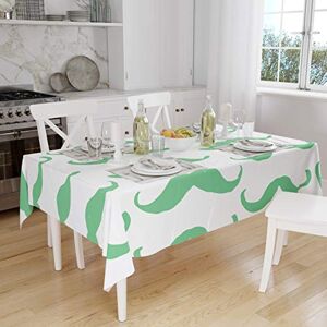 Bonamaison Tafelkleed, Anti-Mold, Sneldrogend, Waterdicht, 100% Polyester Tafellaken, Petroleum Groen, Wit, 140 x 160 Cm Ontworpen en Vervaardigd in Turkije Bonamaison Tafelkleed, Anti-Mold, Sneldrogend, Waterdicht, 100% Polyester Tafellaken, Petroleum Groen, Wit, 140 x 160 Cm Ontworpen en Vervaardigd in Turkije