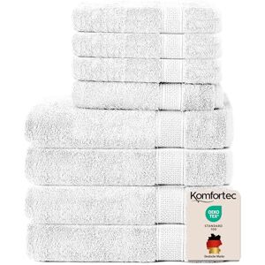 Sevval Wit Katoenen Bad- en Handdoekset - Badkamerhanddoek Set Sevval Wit Katoenen Bad- en Handdoekset - Badkamerhanddoek Set
