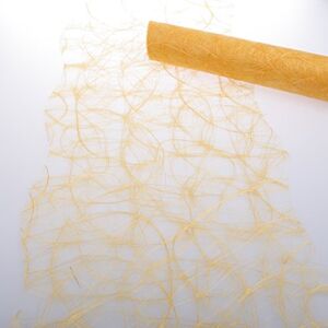 Deko AS GmbH Sizoweb tafelband gegolfd abrikoos ca. 25 cm rol 25 meter 64W 018-R Deko AS GmbH Sizoweb tafelband gegolfd abrikoos ca. 25 cm rol 25 meter 64W 018-R