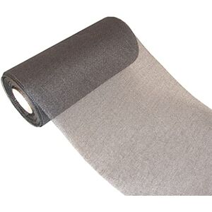 Deko AS GmbH DEKO AS Shabby Chic Tafelloper in linnenlook, polyester geurloos, 20 cm x 25 m, zwart Deko AS GmbH DEKO AS Shabby Chic Tafelloper in linnenlook, polyester geurloos, 20 cm x 25 m, zwart