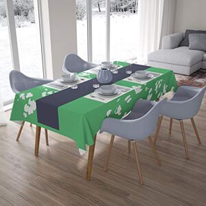 Bonamaison Tafelkleed, Anti-Mold, Sneldrogend, Waterdicht, 100% Polyester Tafellaken, Petroleum Groen, Wit, 140 x 200 Cm Ontworpen en Vervaardigd in Turkije Bonamaison Tafelkleed, Anti-Mold, Sneldrogend, Waterdicht, 100% Polyester Tafellaken, Petroleum Groen, Wit, 140 x 200 Cm Ontworpen en Vervaardigd in Turkije