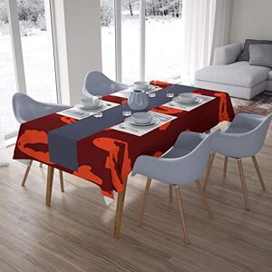 Bonamaison Tafelkleed, Anti-Mold, Sneldrogend, Waterdicht, 100% Polyester Tafellaken, Oranje Bordeaux, 140 x 200 Cm Ontworpen en Vervaardigd in Turkije Bonamaison Tafelkleed, Anti-Mold, Sneldrogend, Waterdicht, 100% Polyester Tafellaken, Oranje Bordeaux, 140 x 200 Cm Ontworpen en Vervaardigd in Turkije