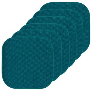 Sweet Home Collection Stoel Kussen Memory Foam Pads Honingraat Patroon Slip Antislip Rubber Terug Afgerond Vierkant 16" x 16" Stoelhoes, Pauw Blauw 6 Pack Sweet Home Collection Stoel Kussen Memory Foam Pads Honingraat Patroon Slip Antislip Rubber Terug Afgerond Vierkant 16" x 16" Stoelhoes, Pauw Blauw 6 Pack