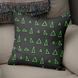 Bonamaison Decoratieve kussenhoes Neon Green & Fume, gooien kussenhoezen, huis decoratieve kussenslopen voor woonkamer, bank, slaapkamer, maat: 43x43 cm ontworpen en vervaardigd in Turkije Bonamaison Decoratieve kussenhoes Neon Green & Fume, gooien kussenhoezen, huis decoratieve kussenslopen voor woonkamer, bank, slaapkamer, maat: 43x43 cm ontworpen en vervaardigd in Turkije