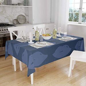 Bonamaison Tafelkleed, Anti-Mold, Sneldrogend, Waterdicht, 100% Polyester Tafellaken, Blauw, 140 x 160 Cm Ontworpen en Vervaardigd in Turkije Bonamaison Tafelkleed, Anti-Mold, Sneldrogend, Waterdicht, 100% Polyester Tafellaken, Blauw, 140 x 160 Cm Ontworpen en Vervaardigd in Turkije