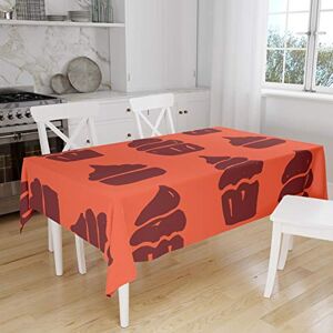 Bonamaison Tafelkleed, Anti-Mold, Sneldrogend, Waterdicht, 100% Polyester Tafellaken, Oranje Bordeaux, 140 x 160 Cm Ontworpen en Vervaardigd in Turkije Bonamaison Tafelkleed, Anti-Mold, Sneldrogend, Waterdicht, 100% Polyester Tafellaken, Oranje Bordeaux, 140 x 160 Cm Ontworpen en Vervaardigd in Turkije