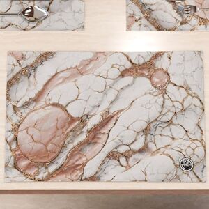 PETTI Artigiani Italiani MarbLELIZED Amerikaanse placemats, wasbaar, placemats van stof in marmerlook, roze, set van 6 (30 x 45 cm) elegant, ideaal voor ontbijt, lunch en diner, cadeau-idee, 100% Made in Italy PETTI Artigiani Italiani MarbLELIZED Amerikaanse placemats, wasbaar, placemats van stof in marmerlook, roze, set van 6 (30 x 45 cm) elegant, ideaal voor ontbijt, lunch en diner, cadeau-idee, 100% Made in Italy