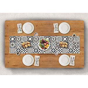 Vilber , Tafelloper van vinyl (30,5 x 120 x 0,22 cm), vuilafstotend, antislip en hittebestendig, combineerbaar met placemats en tapijten Collar 80 Vilber , Tafelloper van vinyl (30,5 x 120 x 0,22 cm), vuilafstotend, antislip en hittebestendig, combineerbaar met placemats en tapijten Collar 80