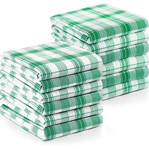 Utopia Towels Geruite geruite theedoeken, 35 x 61 cm, 100% ringgesponnen katoen, super absorberende linnen keukenhanddoeken, zachte herbruikbare reinigingsbar en theedoeken set (12 stuks, groen, wit) Utopia Towels Geruite geruite theedoeken, 35 x 61 cm, 100% ringgesponnen katoen, super absorberende linnen keukenhanddoeken, zachte herbruikbare reinigingsbar en theedoeken set (12 stuks, groen, wit)