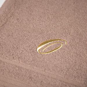 Caleffi Geborduurde gastendoek, katoen, koffie, standaard, 71347 Caleffi Geborduurde gastendoek, katoen, koffie, standaard, 71347