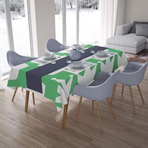 Bonamaison Tafelkleed, Anti-Mold, Sneldrogend, Waterdicht, 100% Polyester Tafellaken, Petroleum Groen, Wit, 140 x 200 Cm Ontworpen en Vervaardigd in Turkije Bonamaison Tafelkleed, Anti-Mold, Sneldrogend, Waterdicht, 100% Polyester Tafellaken, Petroleum Groen, Wit, 140 x 200 Cm Ontworpen en Vervaardigd in Turkije