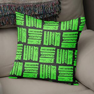 Bonamaison Decoratieve kussenhoes Neon groen & Fume, gooien kussenhoezen, home decoratieve kussenslopen voor woonkamer, bank, slaapkamer, maat: 43x43 cm ontworpen en vervaardigd in Turkije Bonamaison Decoratieve kussenhoes Neon groen & Fume, gooien kussenhoezen, home decoratieve kussenslopen voor woonkamer, bank, slaapkamer, maat: 43x43 cm ontworpen en vervaardigd in Turkije