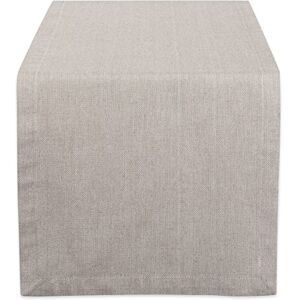 DII CAMZ38733 Stone Solid Chambray, Tafelloper 14x72, Chambray Stone DII CAMZ38733 Stone Solid Chambray, Tafelloper 14x72, Chambray Stone