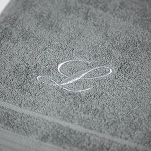 Caleffi handdoek met gastendoek, katoen, grijs, standaard, 71644 Caleffi handdoek met gastendoek, katoen, grijs, standaard, 71644