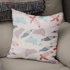 Bonamaison Decoratieve kussenhoes willekeurig patroon, gooien kussenhoezen, home decoratieve kussenslopen voor woonkamer, bank, slaapkamer, grootte: 43x43 cm ontworpen en vervaardigd in Turkije Bonamaison Decoratieve kussenhoes willekeurig patroon, gooien kussenhoezen, home decoratieve kussenslopen voor woonkamer, bank, slaapkamer, grootte: 43x43 cm ontworpen en vervaardigd in Turkije