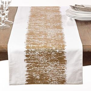 SARO LIFESTYLE 700.GL16108B Agatha Collectie Metallic Gestreept Design Katoenen Tafelloper, 100%, Goud SARO LIFESTYLE 700.GL16108B Agatha Collectie Metallic Gestreept Design Katoenen Tafelloper, 100%, Goud