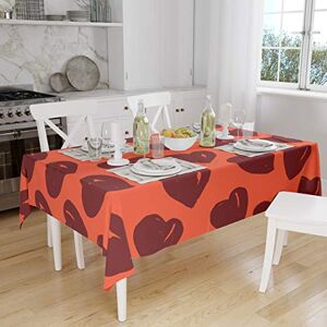Bonamaison Tafelkleed, Anti-Mold, Sneldrogend, Waterdicht, 100% Polyester Tafellaken, Oranje Bordeaux, 140 x 160 Cm Ontworpen en Vervaardigd in Turkije Bonamaison Tafelkleed, Anti-Mold, Sneldrogend, Waterdicht, 100% Polyester Tafellaken, Oranje Bordeaux, 140 x 160 Cm Ontworpen en Vervaardigd in Turkije