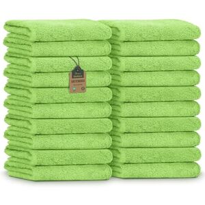 NatureMark – Gastendoekjes, 20 stuks (30x50 cm), 100% katoen, OEKO-TEX gecertificeerd, zacht, absorberend en gemakkelijk te onderhouden – Voor badkamer, gasten en spa Appelgroen NatureMark – Gastendoekjes, 20 stuks (30x50 cm), 100% katoen, OEKO-TEX gecertificeerd, zacht, absorberend en gemakkelijk te onderhouden – Voor badkamer, gasten en spa Appelgroen