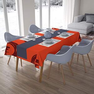 Bonamaison Tafelkleed, Anti-Mold, Sneldrogend, Waterdicht, 100% Polyester Tafellaken, Oranje Bordeaux, 140 x 200 Cm Ontworpen en Vervaardigd in Turkije Bonamaison Tafelkleed, Anti-Mold, Sneldrogend, Waterdicht, 100% Polyester Tafellaken, Oranje Bordeaux, 140 x 200 Cm Ontworpen en Vervaardigd in Turkije