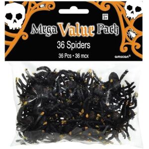 amscan 390093-55 36 spinnen plastic 5 x 4 cm, Multi amscan 390093-55 36 spinnen plastic 5 x 4 cm, Multi