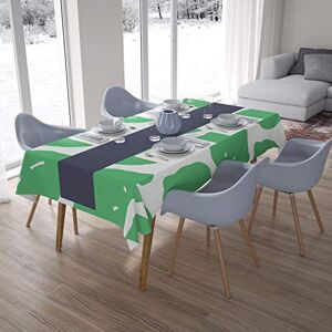 Bonamaison Tafelkleed, Anti-Mold, Sneldrogend, Waterdicht, 100% Polyester Tafellaken, Petroleum Groen, Wit, 140 x 200 Cm Ontworpen en Vervaardigd in Turkije Bonamaison Tafelkleed, Anti-Mold, Sneldrogend, Waterdicht, 100% Polyester Tafellaken, Petroleum Groen, Wit, 140 x 200 Cm Ontworpen en Vervaardigd in Turkije