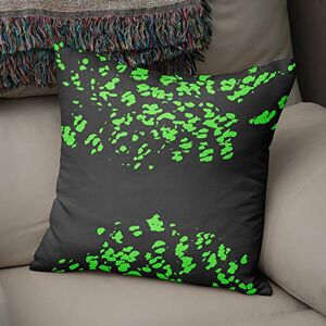 Bonamaison Decoratieve kussenhoes Neon groen & Fume, gooien kussenhoezen, home decoratieve kussenslopen voor woonkamer, bank, slaapkamer, maat: 43x43 cm ontworpen en vervaardigd in Turkije Bonamaison Decoratieve kussenhoes Neon groen & Fume, gooien kussenhoezen, home decoratieve kussenslopen voor woonkamer, bank, slaapkamer, maat: 43x43 cm ontworpen en vervaardigd in Turkije