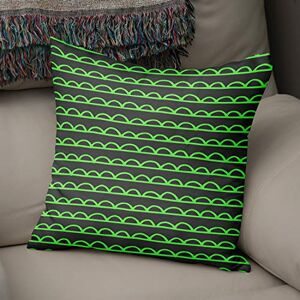 Bonamaison Decoratieve kussenhoes Neon groen & Fume, gooien kussenhoezen, home decoratieve kussenslopen voor woonkamer, bank, slaapkamer, maat: 43x43 cm ontworpen en vervaardigd in Turkije Bonamaison Decoratieve kussenhoes Neon groen & Fume, gooien kussenhoezen, home decoratieve kussenslopen voor woonkamer, bank, slaapkamer, maat: 43x43 cm ontworpen en vervaardigd in Turkije