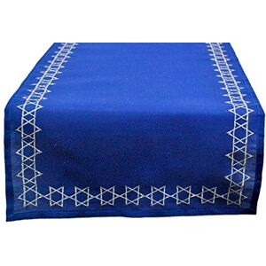 DII Festival of Lights Celebration Décor, Polyester, Ster van David, Tafelloper, 14x70 DII Festival of Lights Celebration Décor, Polyester, Ster van David, Tafelloper, 14x70