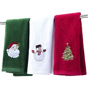 BYAWAY Kersthanddoeken voor badkamer keukenhanddoek decoratieve set 63,5 cm x 40,6 cm vakantie decor theedoeken vingertop handdoek ultra zachte en zeer absorberende 100% katoenen handdoek cadeauset BYAWAY Kersthanddoeken voor badkamer keukenhanddoek decoratieve set 63,5 cm x 40,6 cm vakantie decor theedoeken vingertop handdoek ultra zachte en zeer absorberende 100% katoenen handdoek cadeauset
