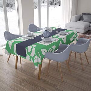 Bonamaison Tafelkleed, Anti-Mold, Sneldrogend, Waterdicht, 100% Polyester Tafellaken, Petroleum Groen, Wit, 140 x 200 Cm Ontworpen en Vervaardigd in Turkije Bonamaison Tafelkleed, Anti-Mold, Sneldrogend, Waterdicht, 100% Polyester Tafellaken, Petroleum Groen, Wit, 140 x 200 Cm Ontworpen en Vervaardigd in Turkije