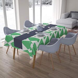 Bonamaison Tafelkleed, Anti-Mold, Sneldrogend, Waterdicht, 100% Polyester Tafellaken, Petroleum Groen, Wit, 140 x 200 Cm Ontworpen en Vervaardigd in Turkije Bonamaison Tafelkleed, Anti-Mold, Sneldrogend, Waterdicht, 100% Polyester Tafellaken, Petroleum Groen, Wit, 140 x 200 Cm Ontworpen en Vervaardigd in Turkije