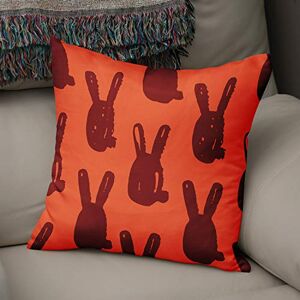 Bonamaison Decoratieve kussenhoes Oranje & Bordeux, gooien kussenhoezen, home decoratieve kussenslopen voor woonkamer, bank, slaapkamer, maat: 43x43 cm ontworpen en vervaardigd in Turkije Bonamaison Decoratieve kussenhoes Oranje & Bordeux, gooien kussenhoezen, home decoratieve kussenslopen voor woonkamer, bank, slaapkamer, maat: 43x43 cm ontworpen en vervaardigd in Turkije