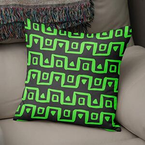 Bonamaison Decoratieve kussenhoes Neon groen & Fume, gooien kussenhoezen, home decoratieve kussenslopen voor woonkamer, bank, slaapkamer, maat: 43x43 cm ontworpen en vervaardigd in Turkije Bonamaison Decoratieve kussenhoes Neon groen & Fume, gooien kussenhoezen, home decoratieve kussenslopen voor woonkamer, bank, slaapkamer, maat: 43x43 cm ontworpen en vervaardigd in Turkije