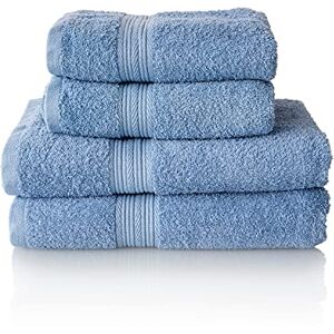 ALCLEAR comfort badstof handdoek set absorberend van 100% Ökotex katoen, badstof serie in 6 kleuren en 5 maten, kleur: jeansblauw, 2x badhanddoeken 70x140 cm en 2x handdoeken 50x100 cm ALCLEAR comfort badstof handdoek set absorberend van 100% Ökotex katoen, badstof serie in 6 kleuren en 5 maten, kleur: jeansblauw, 2x badhanddoeken 70x140 cm en 2x handdoeken 50x100 cm