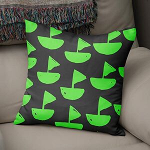Bonamaison Kussenhoes - 1 - Kussenhoes, Polycotton, Groen - Cushion Cover Bonamaison Kussenhoes - 1 - Kussenhoes, Polycotton, Groen - Cushion Cover