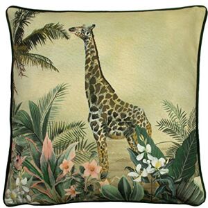 Evans Lichfield Manyara Giraffe Velvet Piped Feather Rich gevuld kussen Evans Lichfield Manyara Giraffe Velvet Piped Feather Rich gevuld kussen