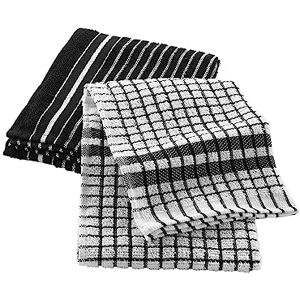 Douceur d'Intérieur theedoek, zwart, 50 x 70 cm Douceur d'Intérieur theedoek, zwart, 50 x 70 cm