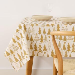 BL BELUM Belum tafelkleed voor Kerstmis, 300 x 140 cm, 100% katoen, harscoating, vuilafstotend, niet gelamineerd, model Christmas 31 goud BL BELUM Belum tafelkleed voor Kerstmis, 300 x 140 cm, 100% katoen, harscoating, vuilafstotend, niet gelamineerd, model Christmas 31 goud