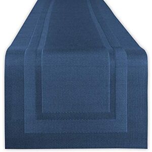 DII Geweven Binnen Buiten, Polyvinylchloride, Nautisch Blauw, Tafelloper, 14x72 DII Geweven Binnen Buiten, Polyvinylchloride, Nautisch Blauw, Tafelloper, 14x72