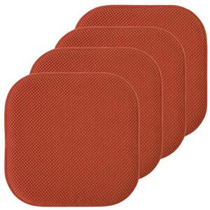 Sweet Home Collection Stoelkussen Memory Foam Pads Honingraat Patroon Slip Antislip Rubber Terug Afgerond Vierkant 16" x 16" Stoelhoes, Roest 4 Pack Sweet Home Collection Stoelkussen Memory Foam Pads Honingraat Patroon Slip Antislip Rubber Terug Afgerond Vierkant 16" x 16" Stoelhoes, Roest 4 Pack