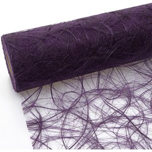 Deko AS GmbH Sizoweb 64 023-R tafelloper aubergine 60 cm rol 25 meter Deko AS GmbH Sizoweb 64 023-R tafelloper aubergine 60 cm rol 25 meter
